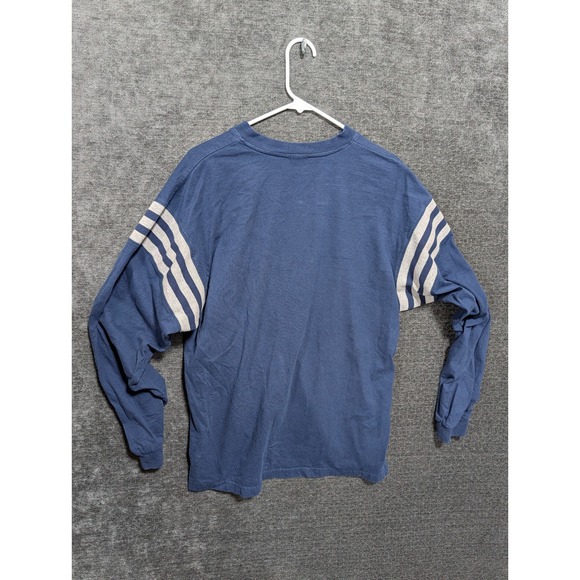 St Louis Rams NFL Long Sleeve V-Neck Graphic T-Shirt Blue Striped Sleeves Mens M - Picture 2 of 5